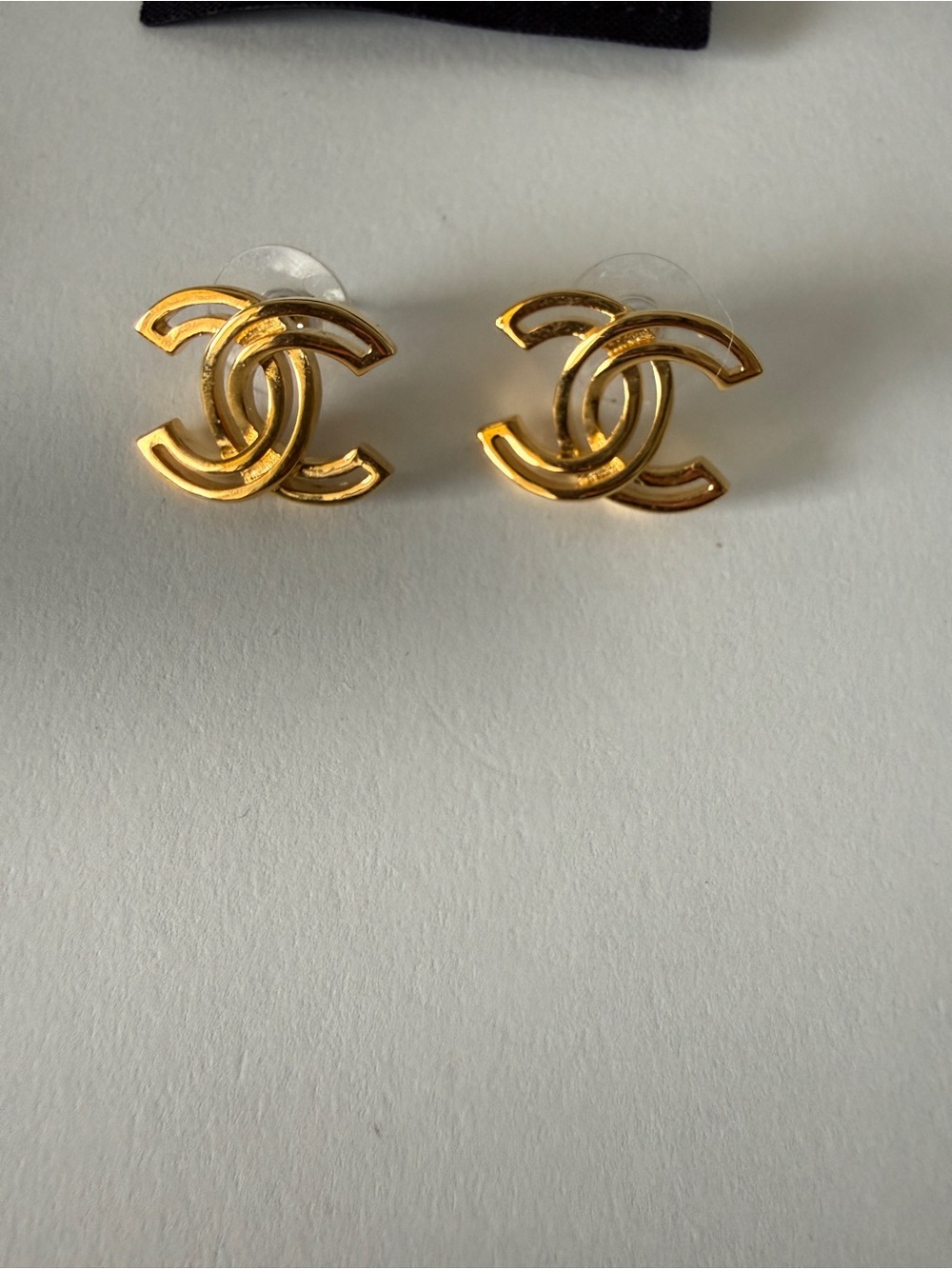 Beauitful Golden Chanel Studs